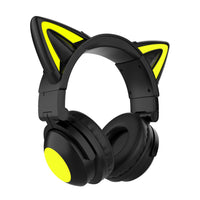 HKM-512787 Luminous Cat Ear Bluetooth Headset with Stereo Sound and Voice Control