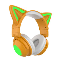 HKM-512787 Luminous Cat Ear Bluetooth Headset with Stereo Sound and Voice Control