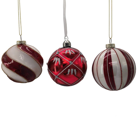 HKM-512851 Colorful Glass Ball Pendant - Simple Modern Decorative Hanging Orb