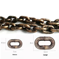 HKM-512851 Dog Leash with Hand Holding Rope - Available in Bronze, Antique Silver, and Black, 1.5m to 3m Lengths