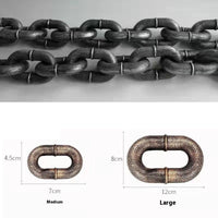HKM-512851 Dog Leash with Hand Holding Rope - Available in Bronze, Antique Silver, and Black, 1.5m to 3m Lengths