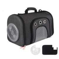 HKM-512915 Durable Oxford Fabric Pet Carrier with Side Mesh Ventilation and Cooling Fan