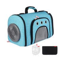 HKM-512915 Durable Oxford Fabric Pet Carrier with Side Mesh Ventilation and Cooling Fan