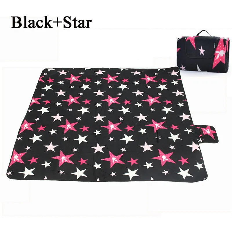 KTX-513235 Extra Large Waterproof Picnic Blanket - Foldable Outdoor Beach Mat for Camping, Hiking and Summer Fun