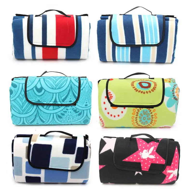 KTX-513235 Extra Large Waterproof Picnic Blanket - Foldable Outdoor Beach Mat for Camping, Hiking and Summer Fun