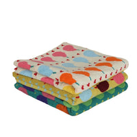 HKM-513299 Children's Absorbent Square Towel in Pure Cotton - Available in Pear Green, Beige, and Yellow