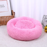 HKM-513427 Pet Litter Thickened Round Plush Cat Litter In Autumn And Winter Warm Litter Mat Supplies