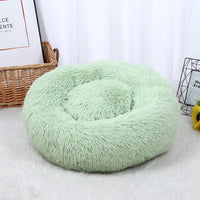 HKM-513427 Pet Litter Thickened Round Plush Cat Litter In Autumn And Winter Warm Litter Mat Supplies