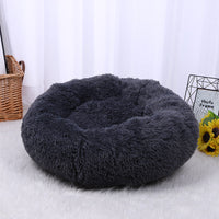 HKM-513427 Pet Litter Thickened Round Plush Cat Litter In Autumn And Winter Warm Litter Mat Supplies