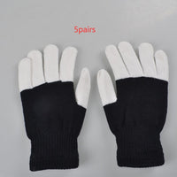 HKM-513491 Rainbow LED Glowing Gloves - Multi-Flash Options for Dance and Performance