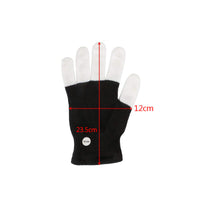 HKM-513491 Rainbow LED Glowing Gloves - Multi-Flash Options for Dance and Performance