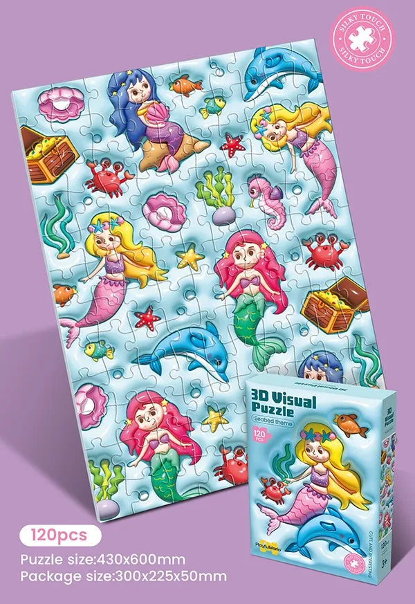 HKM-513555 Animal-Shaped Soft Bump Puzzles for Kids - Educational DIY Toy Set for Toddlers and Children
