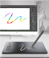 HKM-513555 Digital Drawing Tablet with 8192 Pressure Sensitivity and Seamless Interface, 10x6 Inches