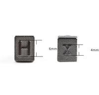 HKM-513555 Leather Steel Stamp Set for English Letters - 37PC, 4mm & 6mm Sizes