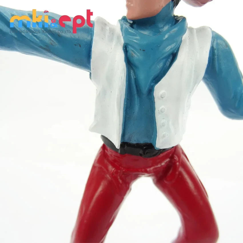 Cowboy Action Figure Playset - Mini Toy Figures with Accessories for Kids 2-7 Years