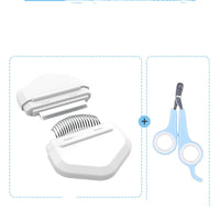 HKM-513811 Cat Hair Cleaning Comb Brush - ABS, PP, TPE, Stainless Steel, 191x77mm
