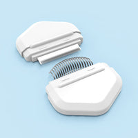 HKM-513811 Cat Hair Cleaning Comb Brush - ABS, PP, TPE, Stainless Steel, 191x77mm