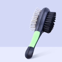 HKM-513811 Cat Hair Cleaning Comb Brush - ABS, PP, TPE, Stainless Steel, 191x77mm