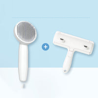 HKM-513811 Cat Hair Cleaning Comb Brush - ABS, PP, TPE, Stainless Steel, 191x77mm