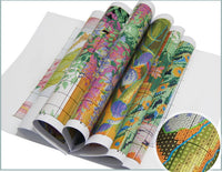 HKM-513875 European Character Cross-Stitch Embroidery Kit - Multiple Sizes and Thread Options