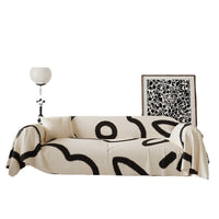 HKM-513875 Luxury Stripe & Geometric Pattern Sofa Cover in Various Sizes and Colors