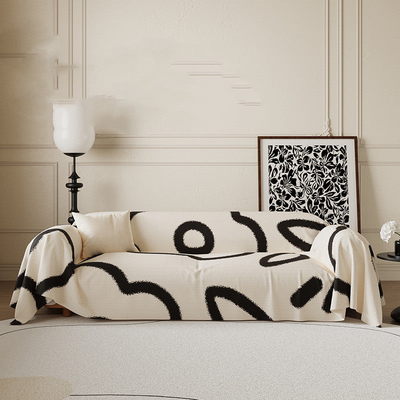 HKM-513875 Luxury Stripe & Geometric Pattern Sofa Cover in Various Sizes and Colors