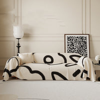 HKM-513875 Luxury Stripe & Geometric Pattern Sofa Cover in Various Sizes and Colors
