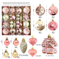 HKM-514003 Elegant Christmas Decoration Pendant - Electroplated Plastic Decorative Ball in Special-shaped Design, European & American Style