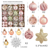 HKM-514003 Elegant Christmas Decoration Pendant - Electroplated Plastic Decorative Ball in Special-shaped Design, European & American Style