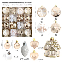 HKM-514003 Elegant Christmas Decoration Pendant - Electroplated Plastic Decorative Ball in Special-shaped Design, European & American Style