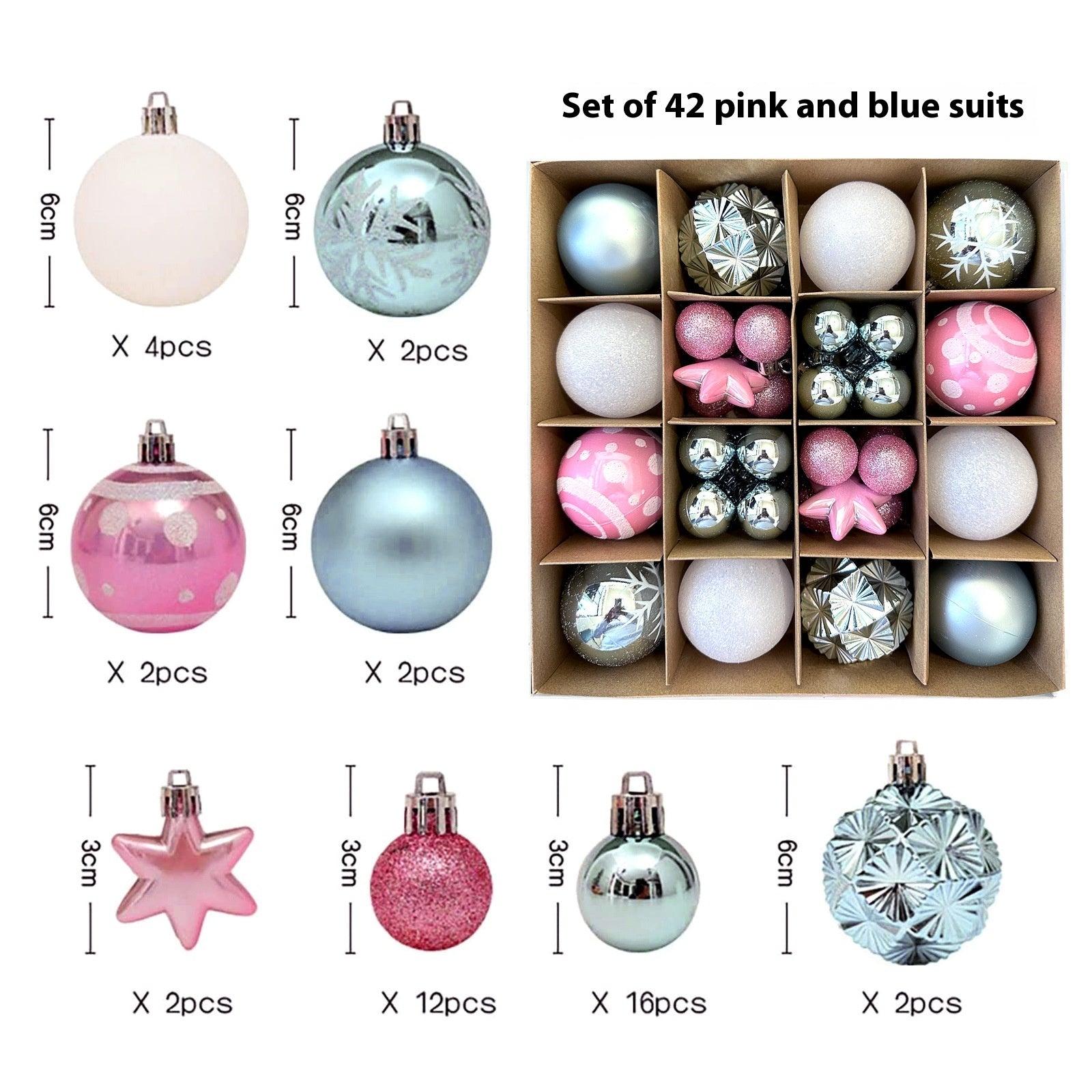 HKM-514003 Elegant Christmas Decoration Pendant - Electroplated Plastic Decorative Ball in Special-shaped Design, European & American Style