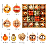 HKM-514003 Elegant Christmas Decoration Pendant - Electroplated Plastic Decorative Ball in Special-shaped Design, European & American Style