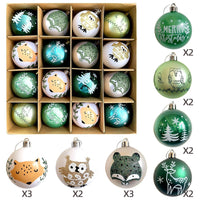 HKM-514003 Elegant Christmas Decoration Pendant - Electroplated Plastic Decorative Ball in Special-shaped Design, European & American Style