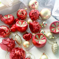 HKM-514003 Elegant Christmas Decoration Pendant - Electroplated Plastic Decorative Ball in Special-shaped Design, European & American Style