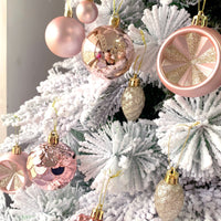 HKM-514003 Elegant Christmas Decoration Pendant - Electroplated Plastic Decorative Ball in Special-shaped Design, European & American Style