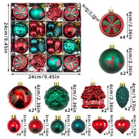 HKM-514003 Elegant Christmas Decoration Pendant - Electroplated Plastic Decorative Ball in Special-shaped Design, European & American Style