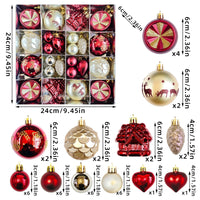 HKM-514003 Elegant Christmas Decoration Pendant - Electroplated Plastic Decorative Ball in Special-shaped Design, European & American Style