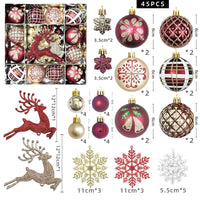 HKM-514003 Elegant Christmas Decoration Pendant - Electroplated Plastic Decorative Ball in Special-shaped Design, European & American Style