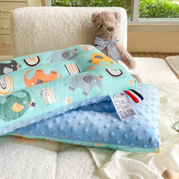 HKM-514003 Pure Cotton Breathable Baby Pillow for Children - 30x50CM - Colorful Designs Including Dinosaurs and Animals