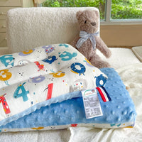 HKM-514003 Pure Cotton Breathable Baby Pillow for Children - 30x50CM - Colorful Designs Including Dinosaurs and Animals