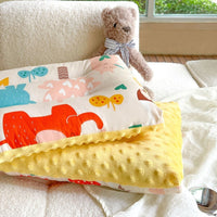 HKM-514003 Pure Cotton Breathable Baby Pillow for Children - 30x50CM - Colorful Designs Including Dinosaurs and Animals