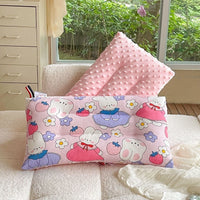 HKM-514003 Pure Cotton Breathable Baby Pillow for Children - 30x50CM - Colorful Designs Including Dinosaurs and Animals