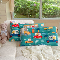 HKM-514003 Pure Cotton Breathable Baby Pillow for Children - 30x50CM - Colorful Designs Including Dinosaurs and Animals