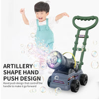 HKM-514131 Automatic Electric Bubble Maker Trolley with Music for Kids Outdoor Play - Summer Soap Water Toy