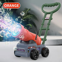 HKM-514131 Automatic Electric Bubble Maker Trolley with Music for Kids Outdoor Play - Summer Soap Water Toy
