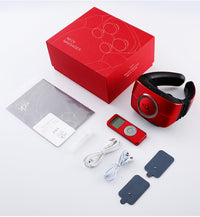 HKM-514387 Rechargeable Wireless Remote Control Shoulder Massager for Neck, Hips, and Waist with 4 Massage Heads and 3 Adjustable Gears