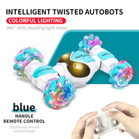 HKM-514451 2.4G Remote Control Drift Twist Car - Stunt Vehicle with Flashing Wheels for Indoor/Outdoor Fun