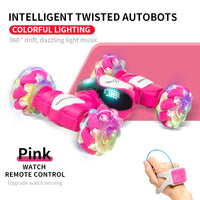 HKM-514451 2.4G Remote Control Drift Twist Car - Stunt Vehicle with Flashing Wheels for Indoor/Outdoor Fun