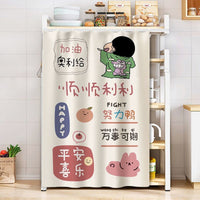 HKM-514579 Dustproof Cartoon Anime Storage Rack Shade Curtain for Wardrobe, Various Sizes Available