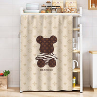 HKM-514579 Dustproof Cartoon Anime Storage Rack Shade Curtain for Wardrobe, Various Sizes Available
